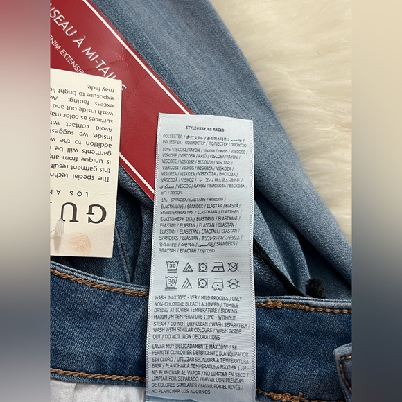 🆕 Guess Curvy Sophia Skinny Denim Jeans STRETCH Medium Wash, Mid-Rise 25X28 (2) - Picture 10 of 10